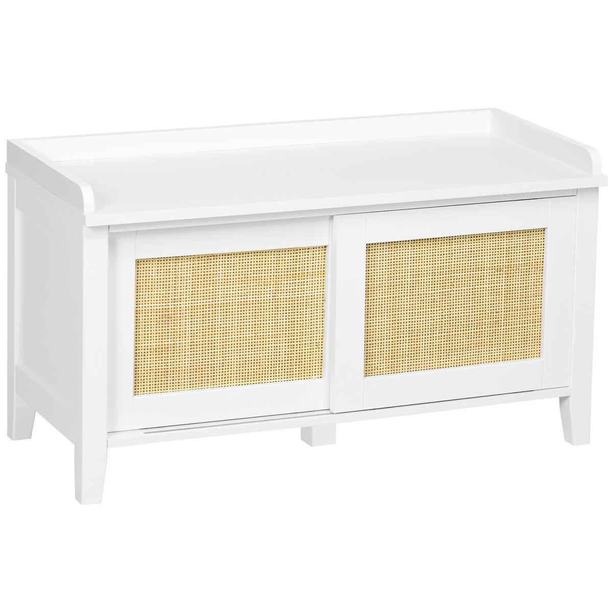 KONSOLENTISCH Weiß MDF 1 Stück - Weiß, Kunststoff (80/35/45cm) - GiPP