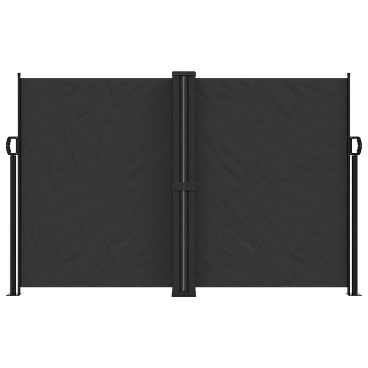 SEITENMARKISE Ausziehbar Schwarz 160x1200 cm - Schwarz, Textil (1200/160/1200cm) - furnicato