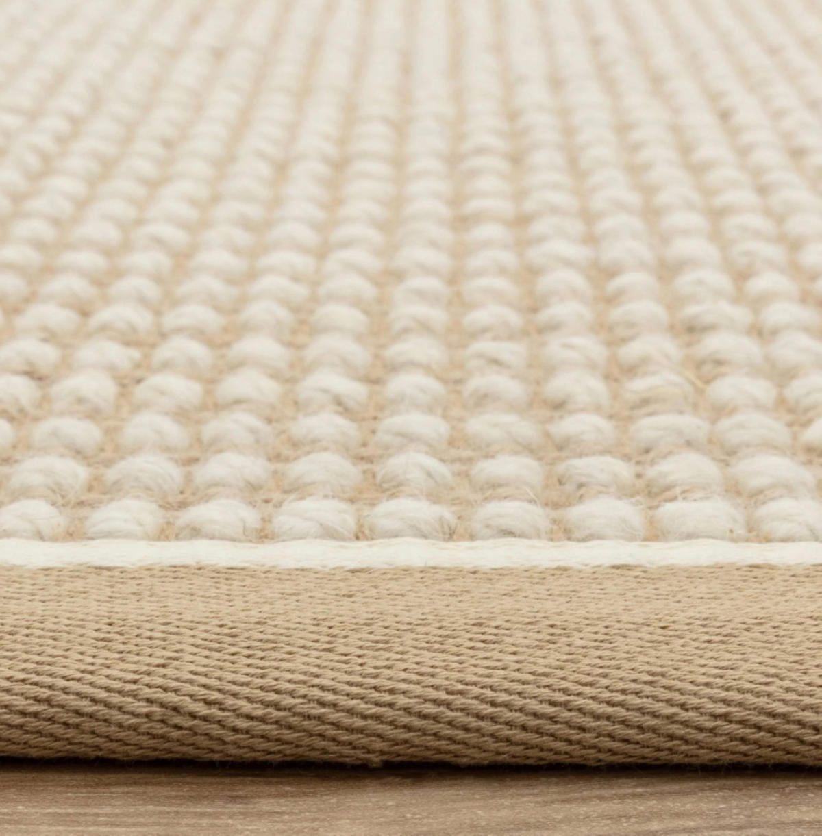 TEPPICH modern Wohn-/Schlafzimmer Wolle & Naturfaser ROKA Beige 120x170 cm - Beige, Naturmaterialien (120/170cm) - Novatrend