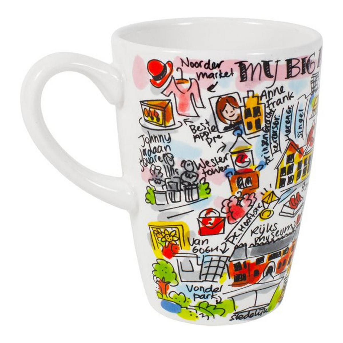 XL-BECHER Amsterdam in Bunt - 500 ml - Multicolor, Keramik (0.5L) - Blond Amsterdam