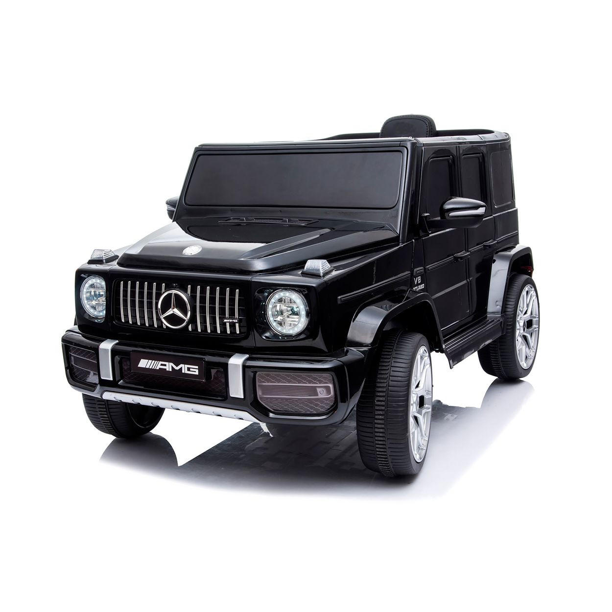 KINDERELEKTROAUTO SUV Mercedes AMG schwarz G63 Radio Vierradfederung MP3 - Schwarz, Kunststoff (106/62/54cm) - Chipolino