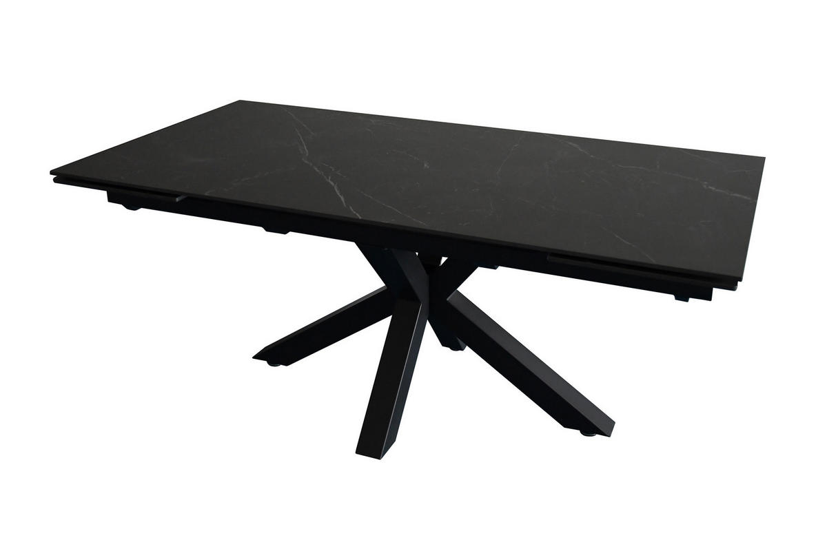 ESSTISCH MIMO - Schwarz, Keramik (90/180/76cm) - SAM