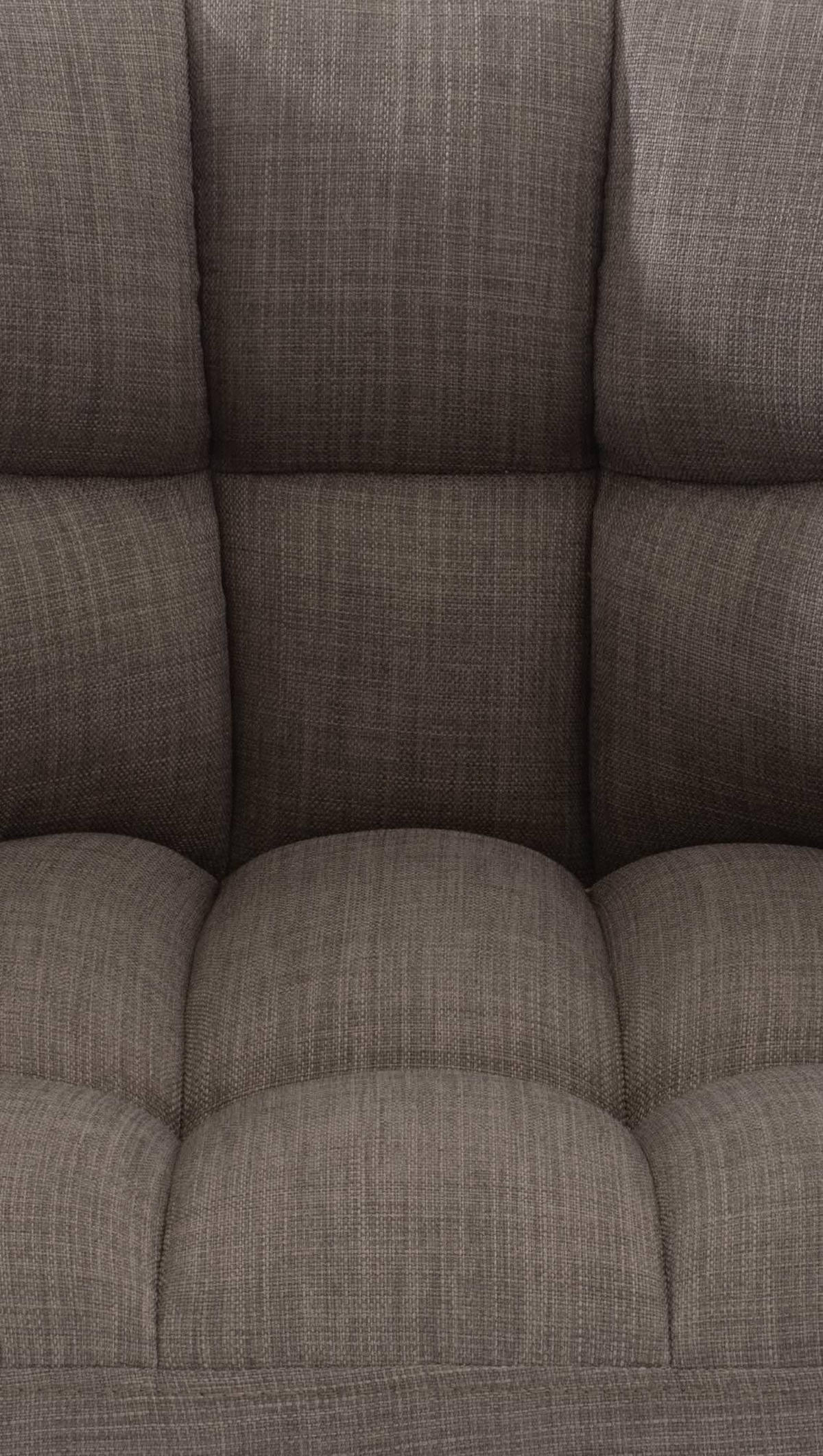 SESSEL Stoff grau - Schwarz/Grau, Textil/Metall (64/75/48cm) - CLP