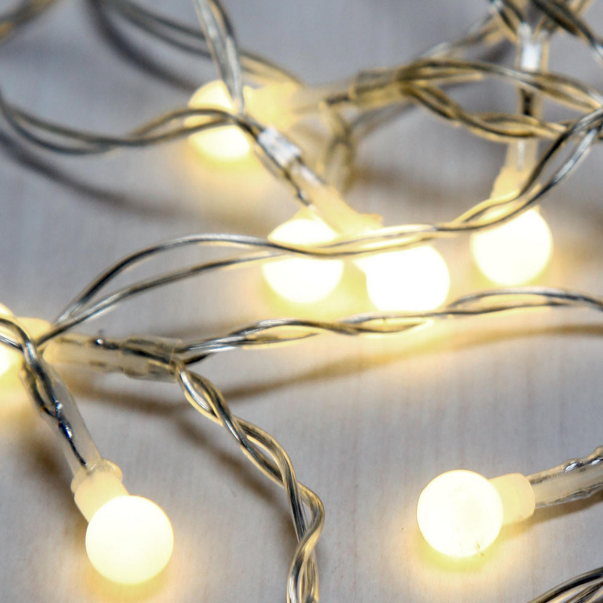 LED DEKORLEUCHTE Lichterkette Klar Kunststoff - Klar, Kunststoff (190/1/1.2cm) - Globo Lighting