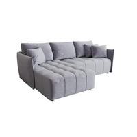 ECKSOFA mit Schlaffunktion ONIL L Monolith 70 Links - Grau, Textil (245/175cm) - Bedante