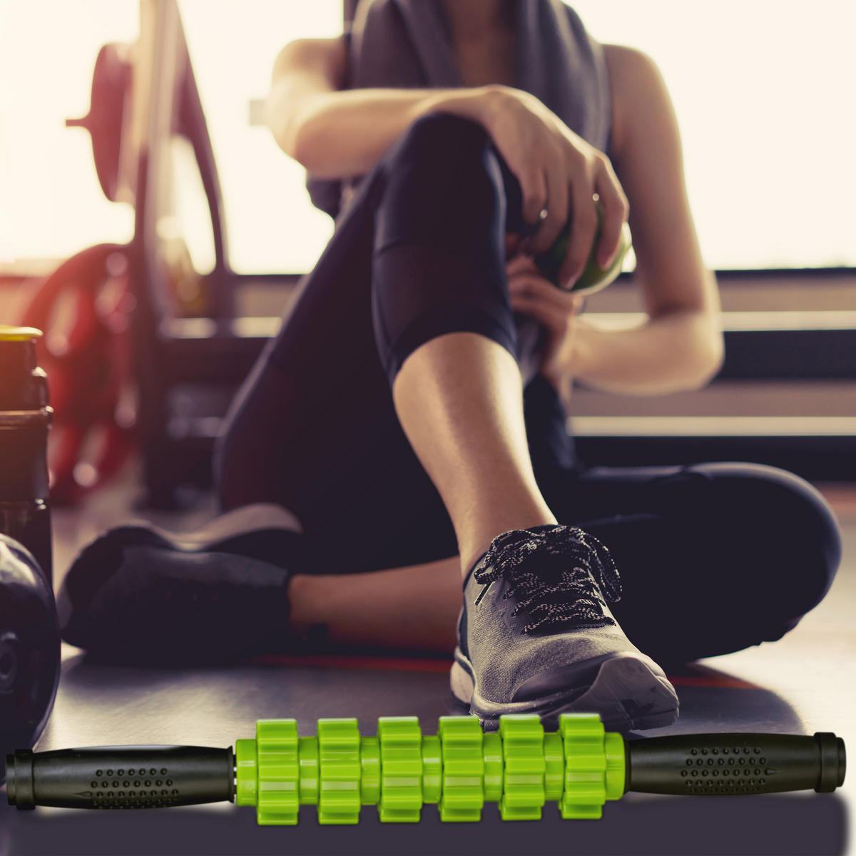 MASSAGEROLLER - Multicolor, Kunststoff (5/40/5cm) - Relaxdays