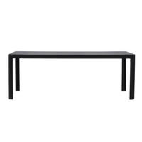 GARTENTISCH - Schwarz - Aluminium - 90 x 74 x 205 cm - Schwarz, Metall (205/90/74cm) - home24
