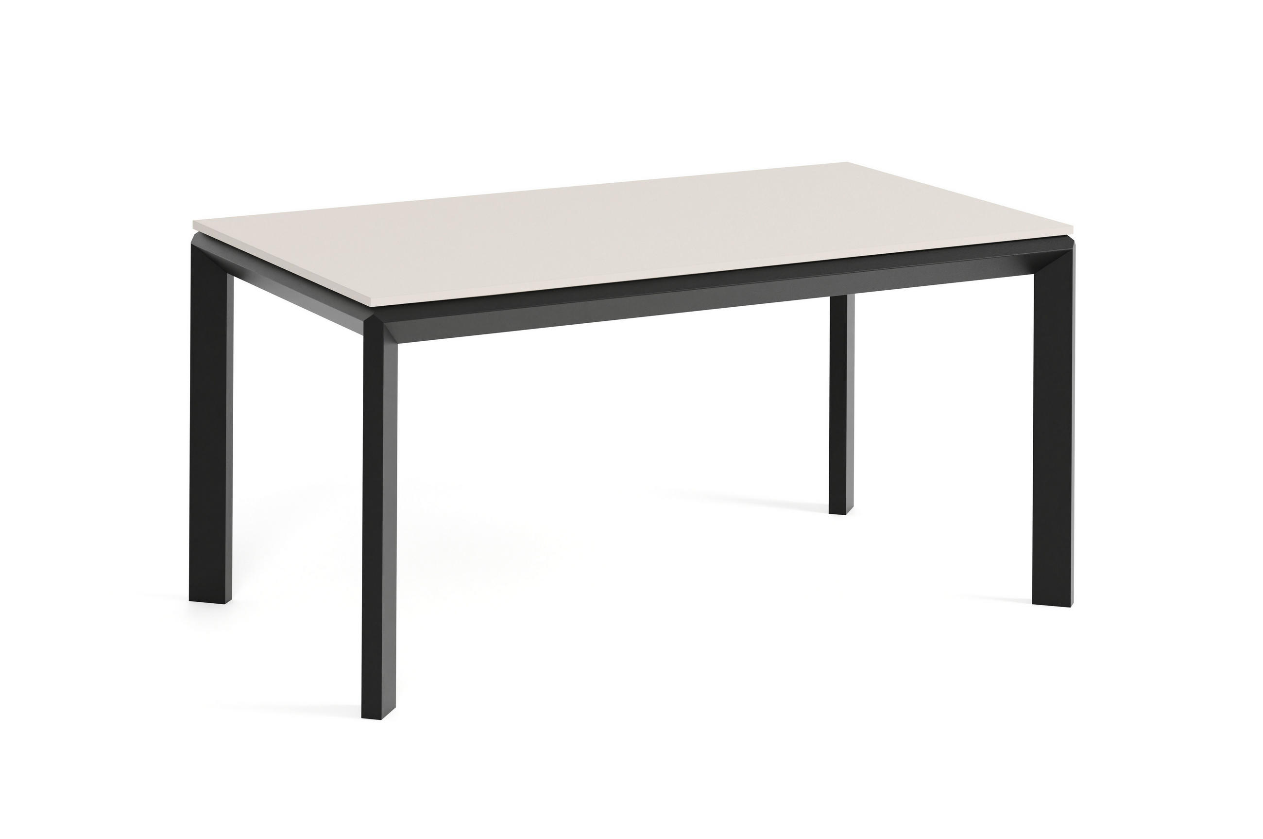 Meblini Esstisch Kaschmir, Schwarz 160x76x90 cm