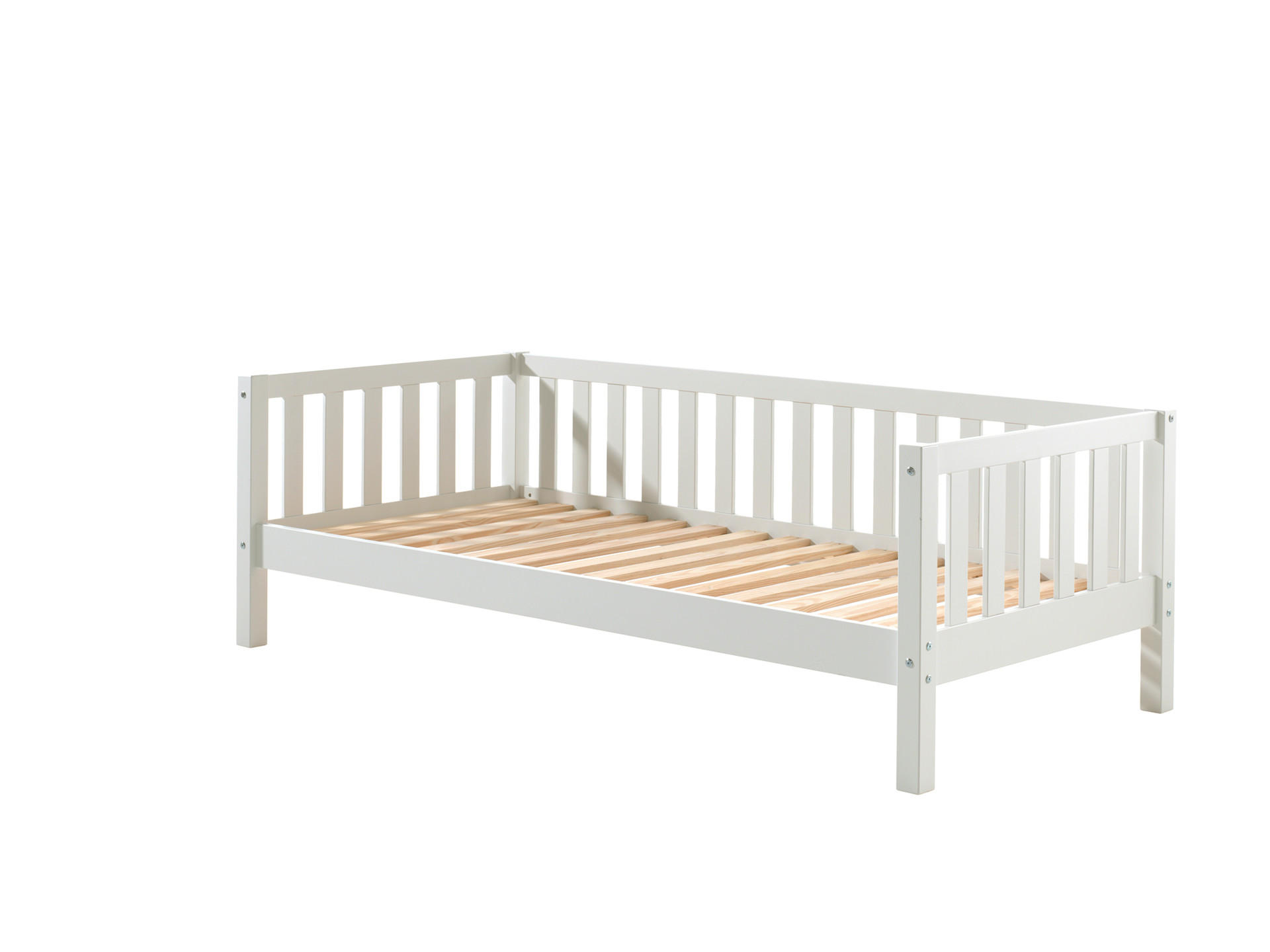 KINDERBETT FRITZ Weiß 99x212x68 cm - Weiß, Holz - FURNLUX