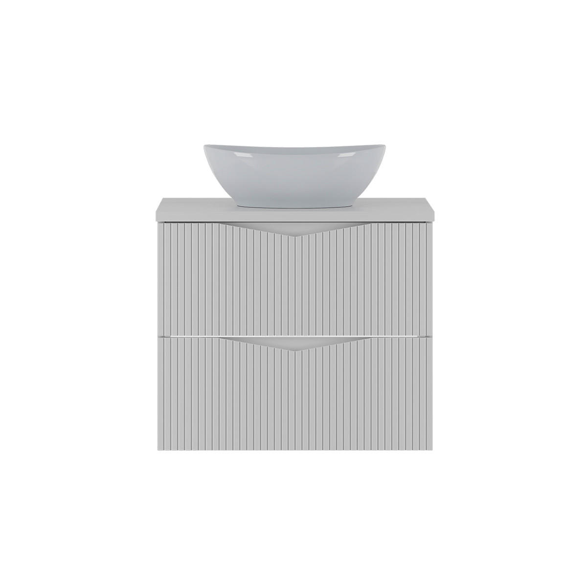 WASCHTISCH 60.6cm Tao Weiß - Weiß, Holzwerkstoff (60.6/50/45.8cm) - Petits-meubles