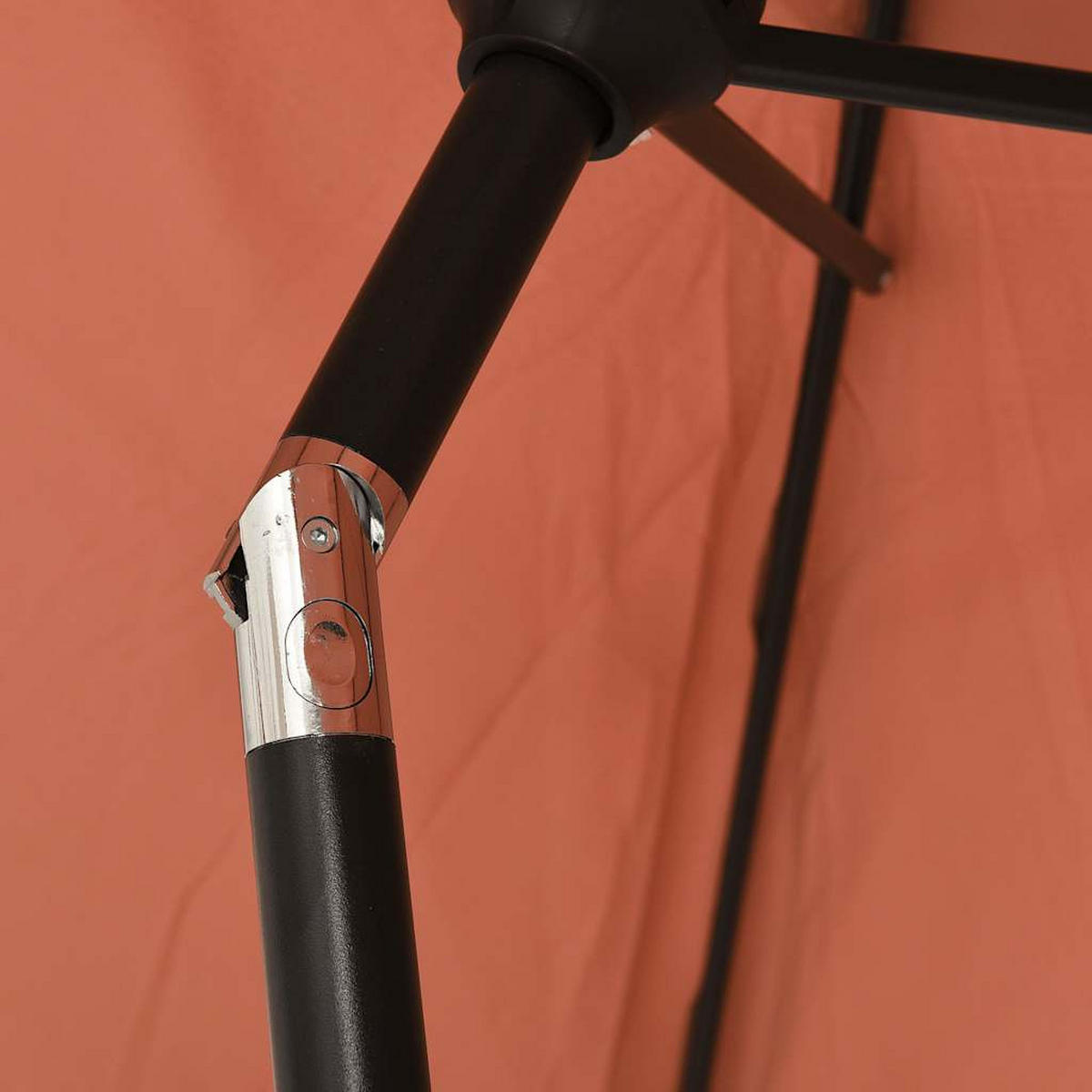 SONNENSCHIRM Mit Metall-Mast 300/200 Cm Terrakotta - Braun, Textil (300/200cm) - vidaXL
