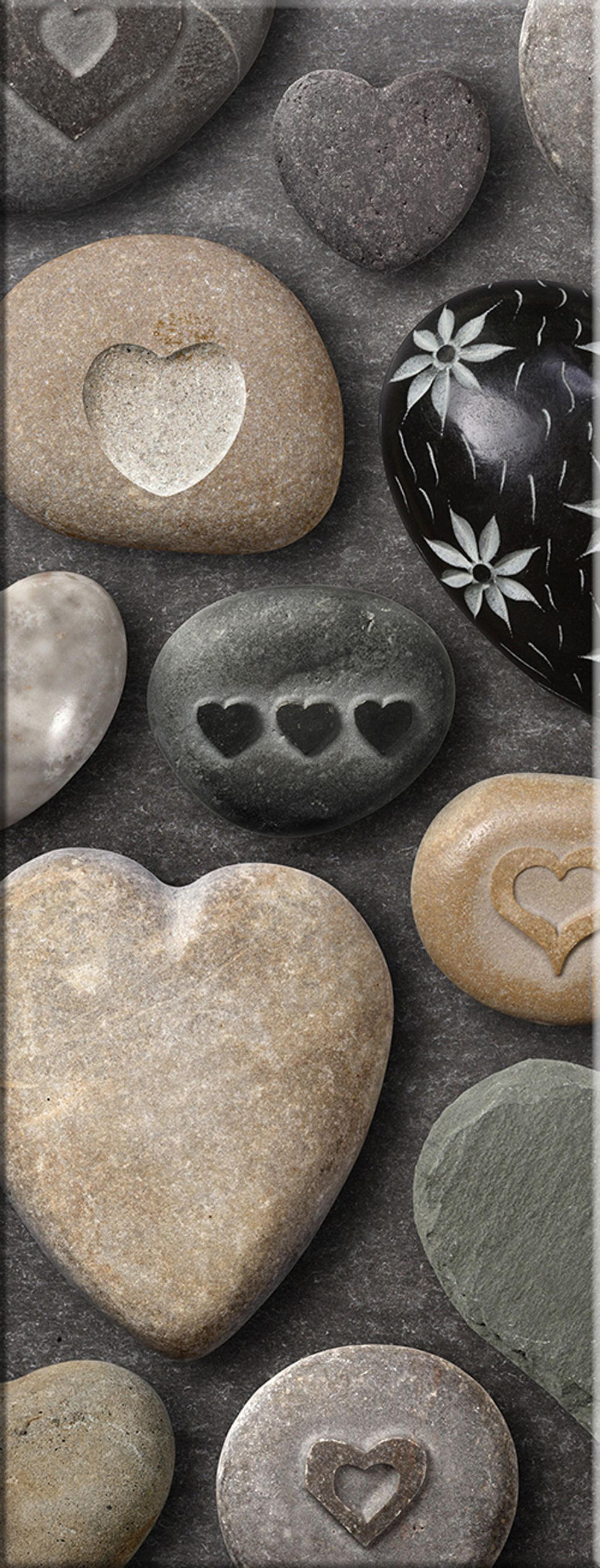 artissimo Glasbild Beige 30x80 cm