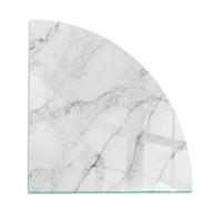 GLASPLATTE für Kamin 100x100 cm Weiß - Weiß, Glas (100/100/0.4cm) - ArtPrintCave