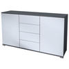 SIDEBOARD Santo Weiß matt - Weiß, Holzwerkstoff (138.5/75.5/35cm) - Vladon