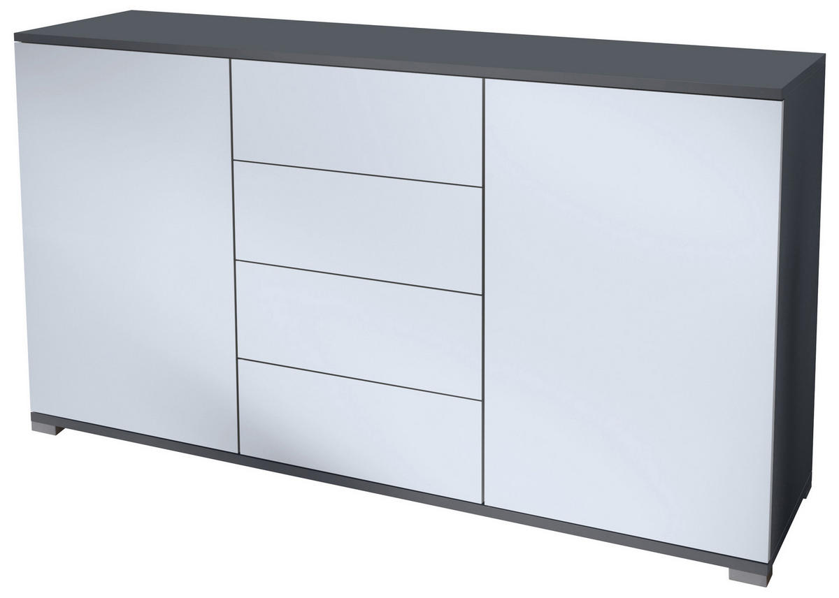 SIDEBOARD Santo Weiß matt - Weiß, Holzwerkstoff (138.5/75.5/35cm) - Vladon