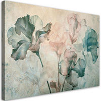 WANDBILD subtile irisblüte - Beige, Textil (60/40cm) - Feeby