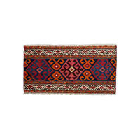 HANDWEBTEPPICH Sumak Shahsavan Blau 53/106 cm Schurwolle - Blau, Textil (106/53cm) - Looma