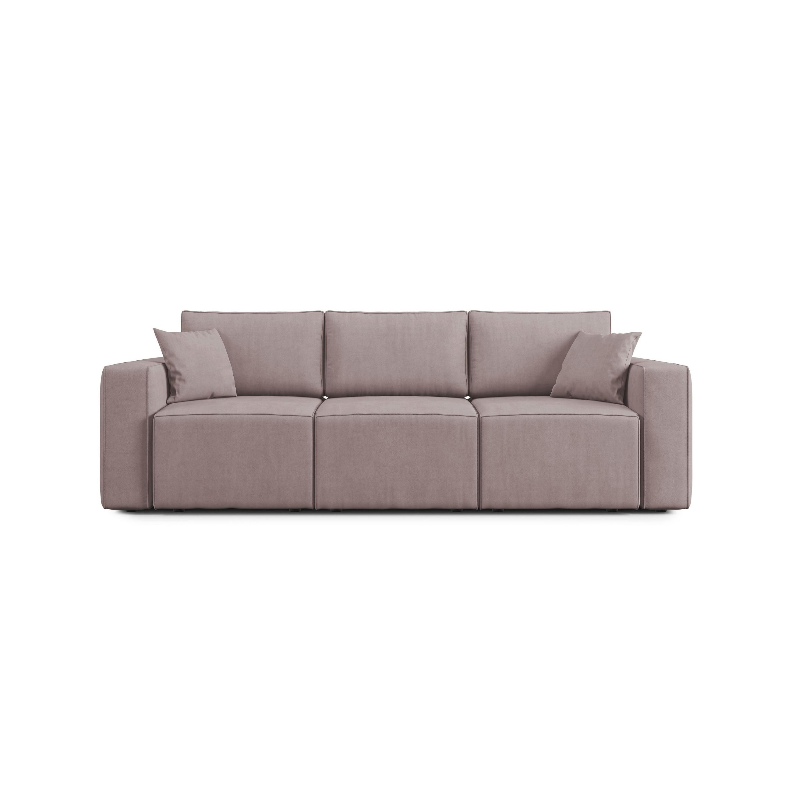 LINEARSOFA Morfeo - Rosa, Textil (245/86/99cm) - Divani.store