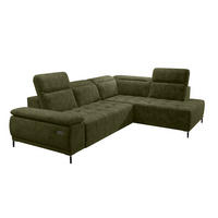 ECKSOFA FOCUS XL L-förmig Konfiguration freistehend RECHTS 352x204x98cm Dark yellow - Dunkelgelb, Holz/Textil (352/204cm) - DomoHome