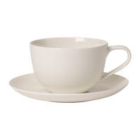 FRÜHSTÜCKSTASSE MIT UNTERTASSE For Me weiß 300 ml - Weiß, Keramik (17.4/9.4/17.4cm) - Villeroy & Boch