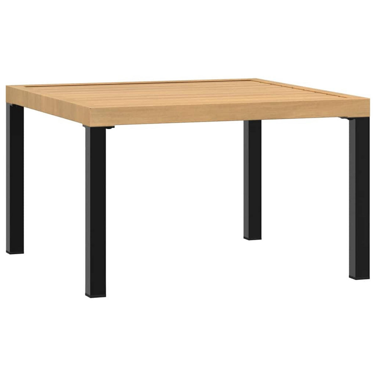 GARTENTISCH Tischmaro 65/40/65 cm - Schwarz, Naturmaterialien (65/65/40cm) - ZMH