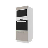 KÜCHENHOCHSCHRANK Salo D5AA/60/154 Kaschmir Matt / Weiß 60 / 59 / 154cm - Kaschmir/Weiß, Holz/Holzwerkstoff (60/154/59cm) - Feldmann-Wohnen