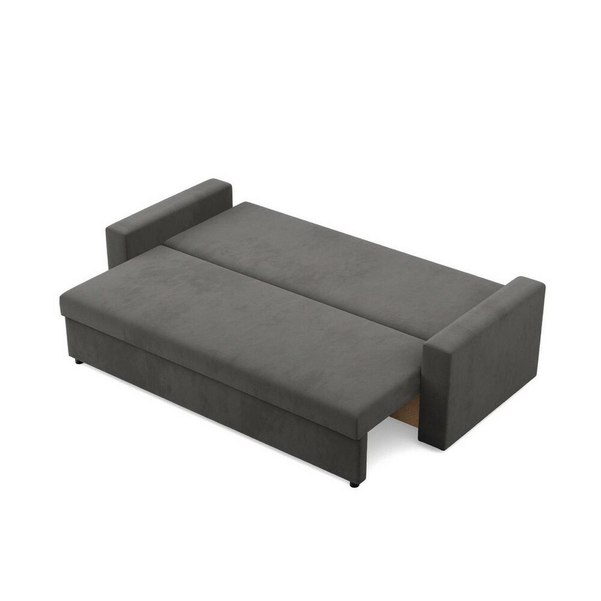SOFA Neo mit gerader Armlehnen grau - Grau, Textil (220/85/92cm) - SIMKAM Furniture