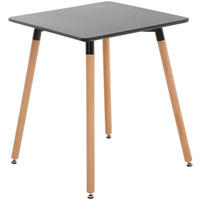 KONSOLENTISCH eckig 60/60/70 cm Holz schwarz - Schwarz, Holz (60/60/70cm) - CLP