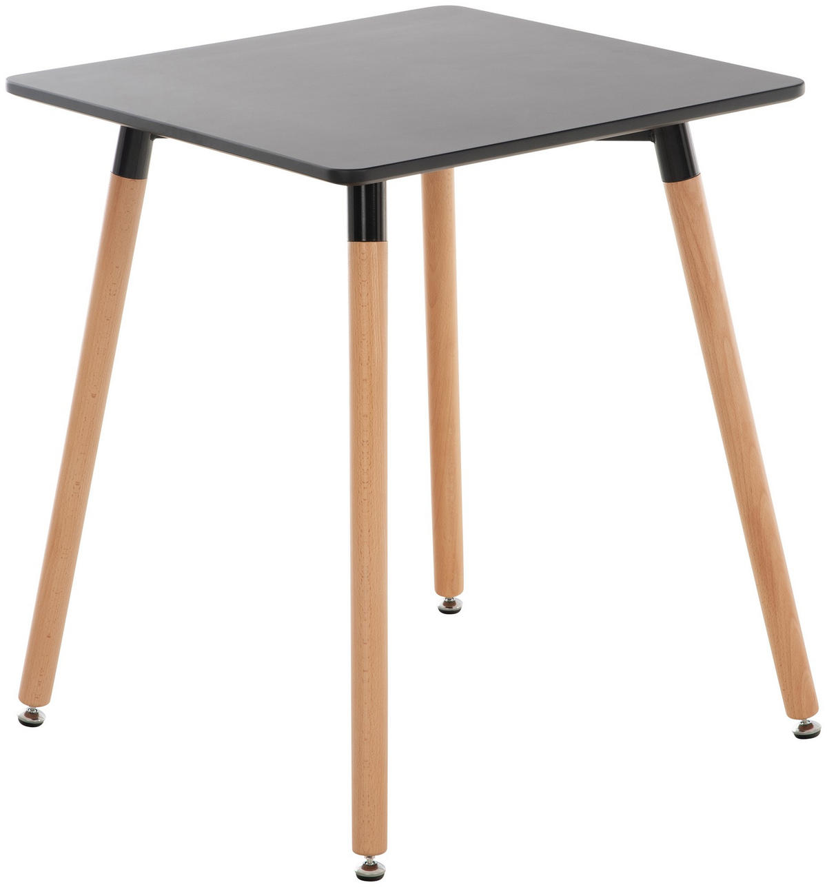 KONSOLENTISCH eckig 60/60/70 cm Holz schwarz - Schwarz, Holz (60/60/70cm) - CLP