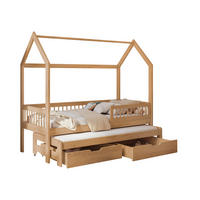 HAUSBETT Asher 90 - Naturfarben, Holz (90/200cm) - MIRJAN24