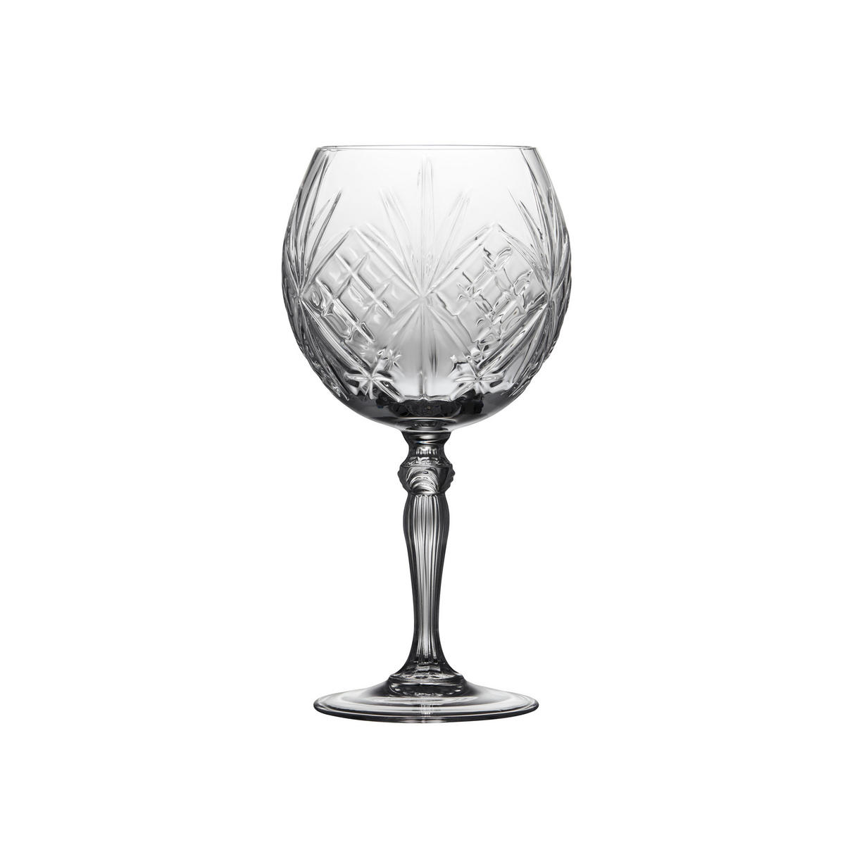 GIN & TONIC GLAS Melodia 4er Set, Kristallglas, Transparent, 650 ml - Transparent, Glas (0.65L) - Lyngby Glas