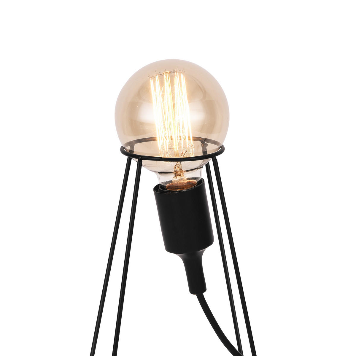 TISCHLEUCHTE Stockholm - Schwarz, Metall (20/20/26cm) - lux.pro