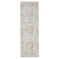 VINTAGE-LÄUFER George waschbar 80x240 cm - Beige/Rosa, Kunststoff (80/240cm) - benuta