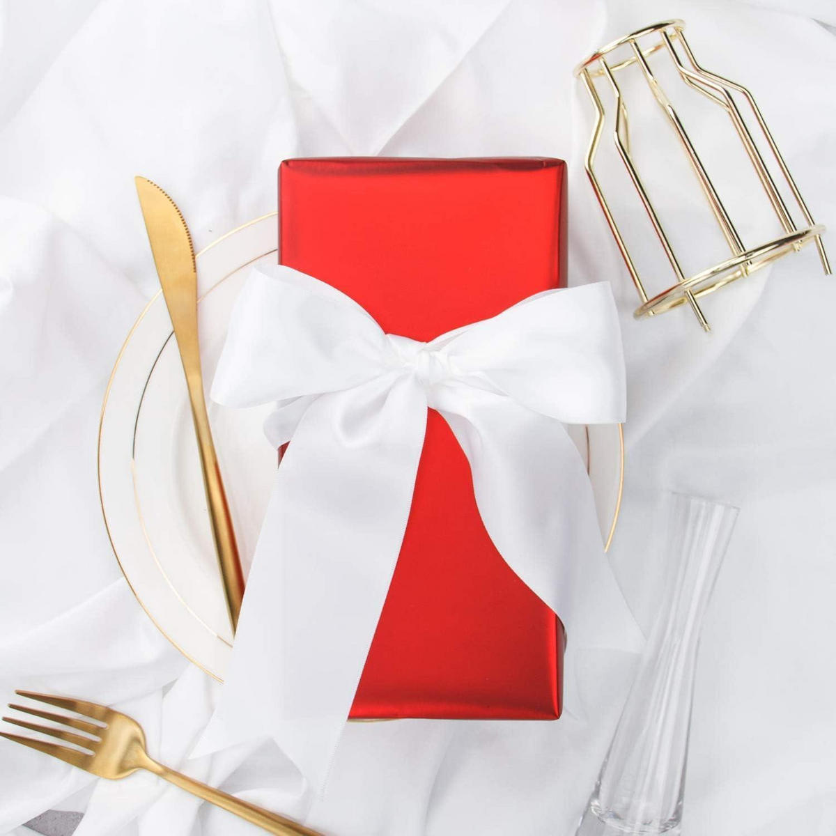 GESCHENKPAPIER Rot 44 cm x 10 m - Rot, Papier (4/44/4cm)