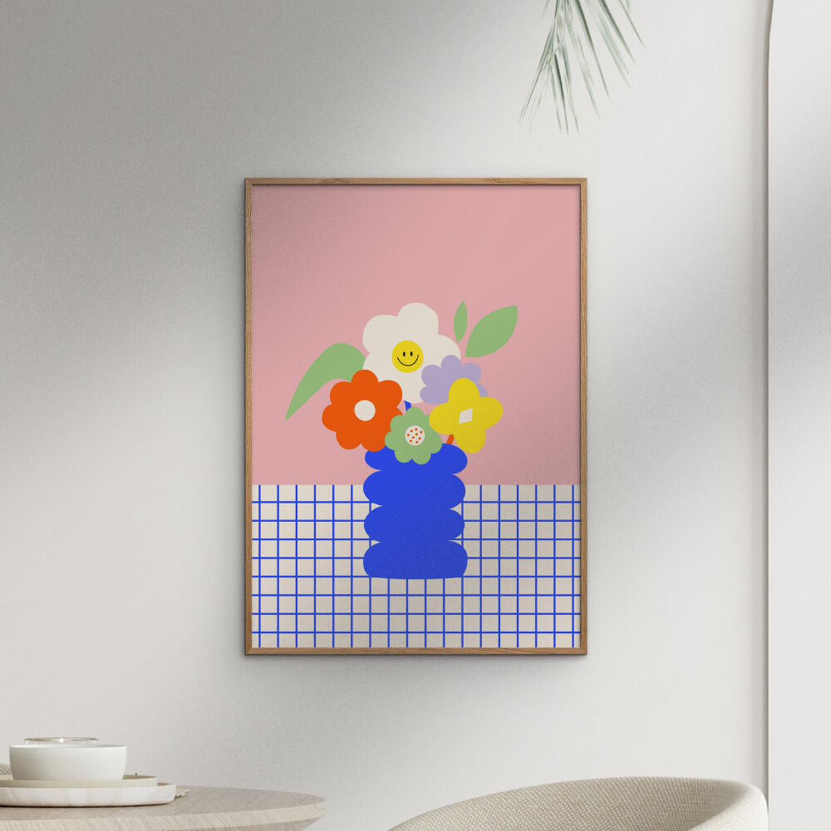 POSTER Affordable Art Prints x Maren Gross - Happy Daisy - Multicolor, Papier (70/100/0.1cm) - Poster&Frame