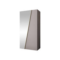 DREHTÜRENSCHRANK Zen 1L 100 cm - Kaschmir/Goldfarben, Holzwerkstoff/Kunststoff (100/202/50cm) - MIRJAN24