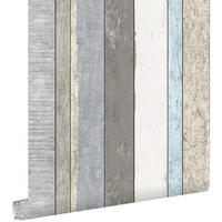 TAPETE Holzoptik 53 cm x 10.05 m - Grau, Papier (53/1000cm) - ESTAhome