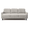 SCHLAFSOFA Hamiel Hellbeige Cordbezug 212 cm - Ecru/Schwarz, Holz/Textil (212/87/97cm) - Selsey