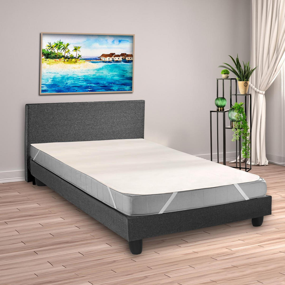MATRATZENSCHONER Basic 180x200 cm - Weiß, Textil (180/200cm) - Sleezzz