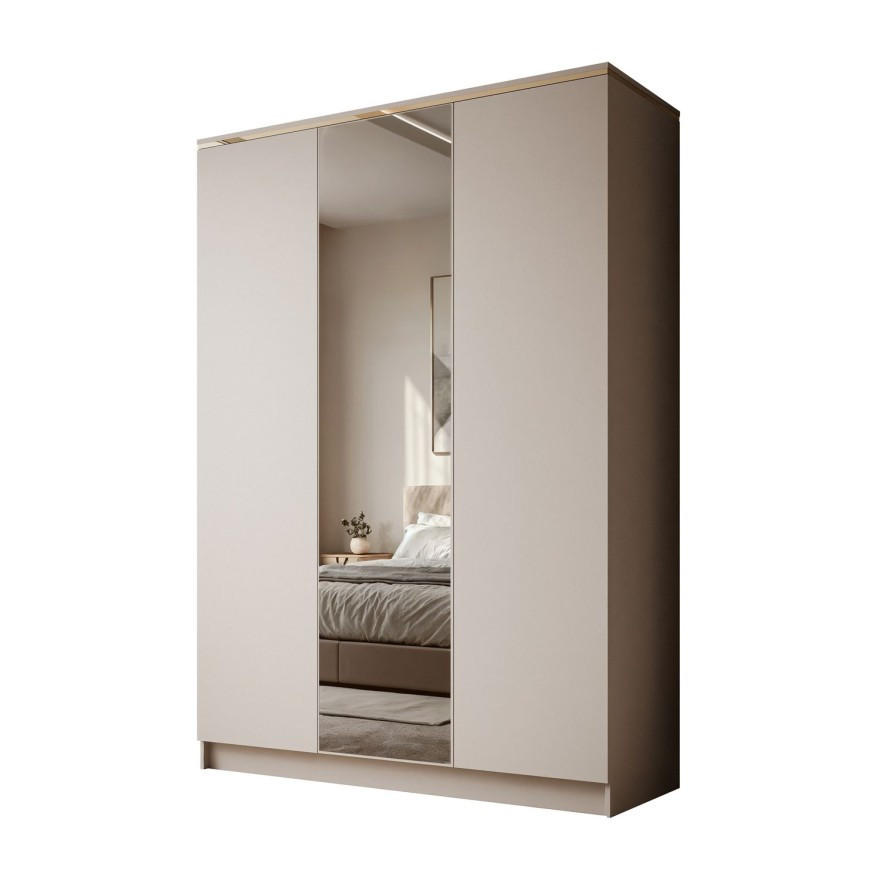 KLEIDERSCHRANK AURORA KASCHMIR 3D - Kaschmir, Holzwerkstoff (150/213/55cm) - Lookway
