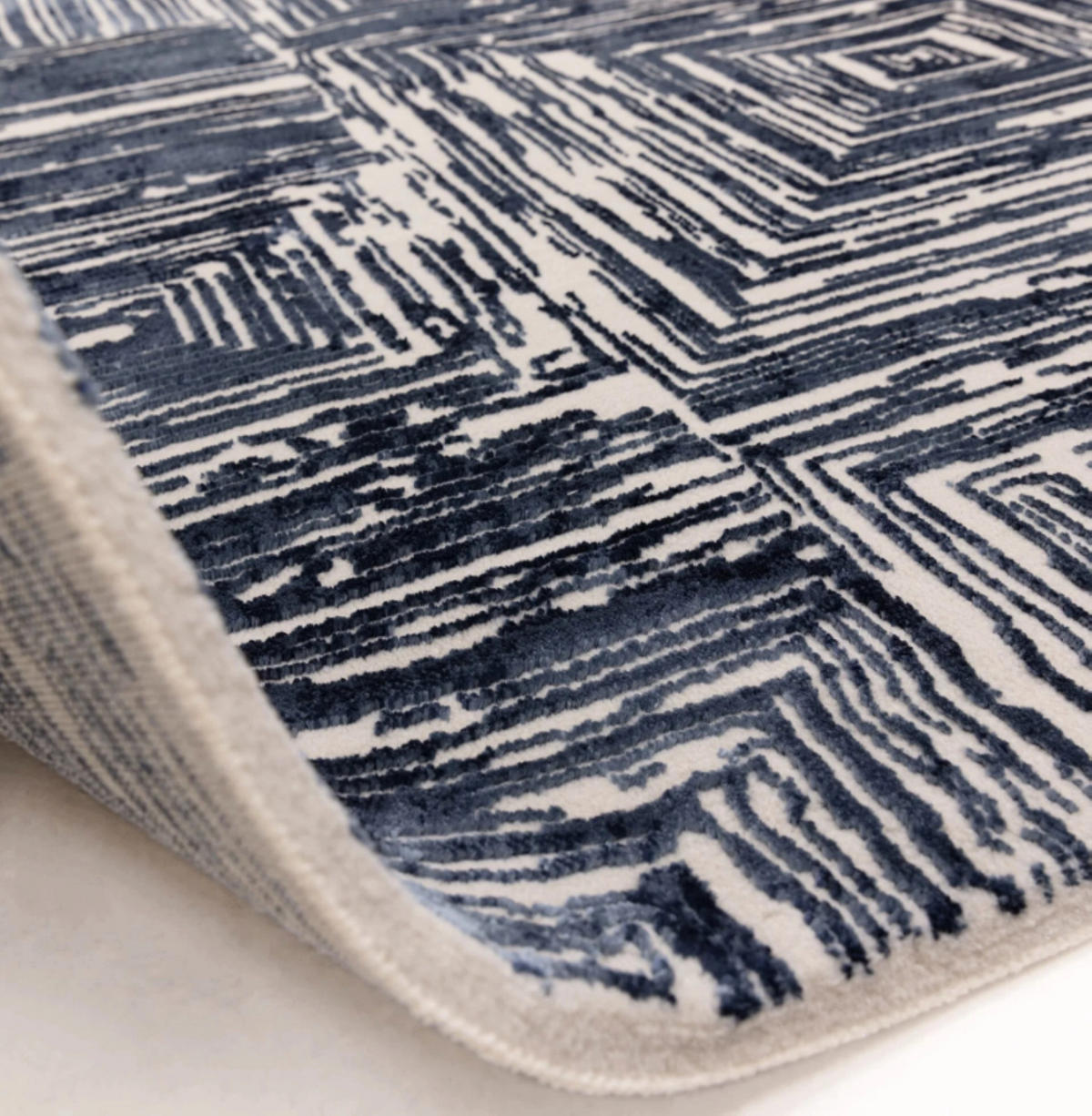 TEPPICH modern Wohn-/Schlafzimmer ZUKA SKETCH Blau 120 x 170 cm - Blau, Textil (120/170cm) - Novatrend