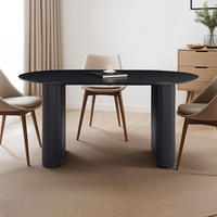 ESSTISCH MAXIM - Schwarz, Metall (90/160/75cm) - IDIMEX