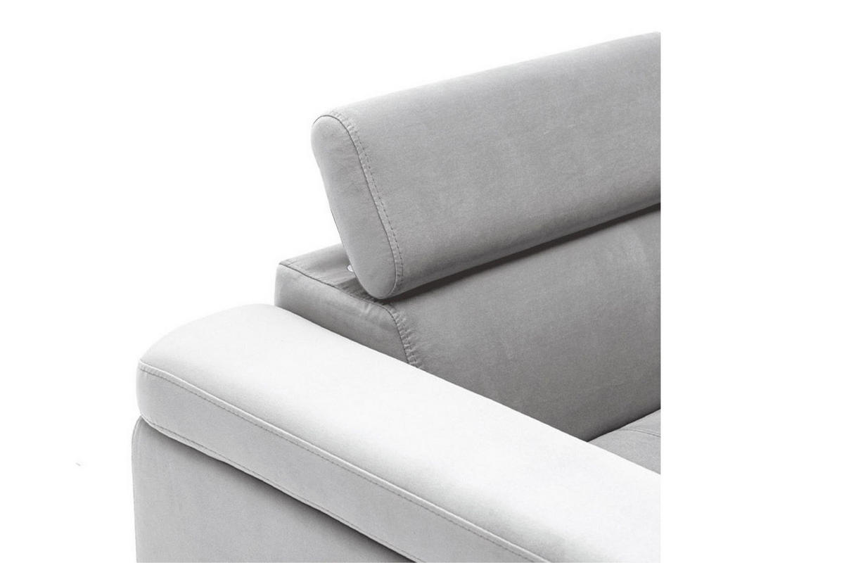SESSEL JUNIOR mit verstellbare Kopfstütze Velours Grau - Schwarz/Grau, Holz/Textil (116/90/92cm) - Muffo