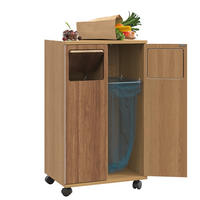 KOMMODE 46,7/80/35 cm Natur aus MDF mit Rollen - Naturfarben, Holzwerkstoff (35/80/46.7cm) - OKMYHOME