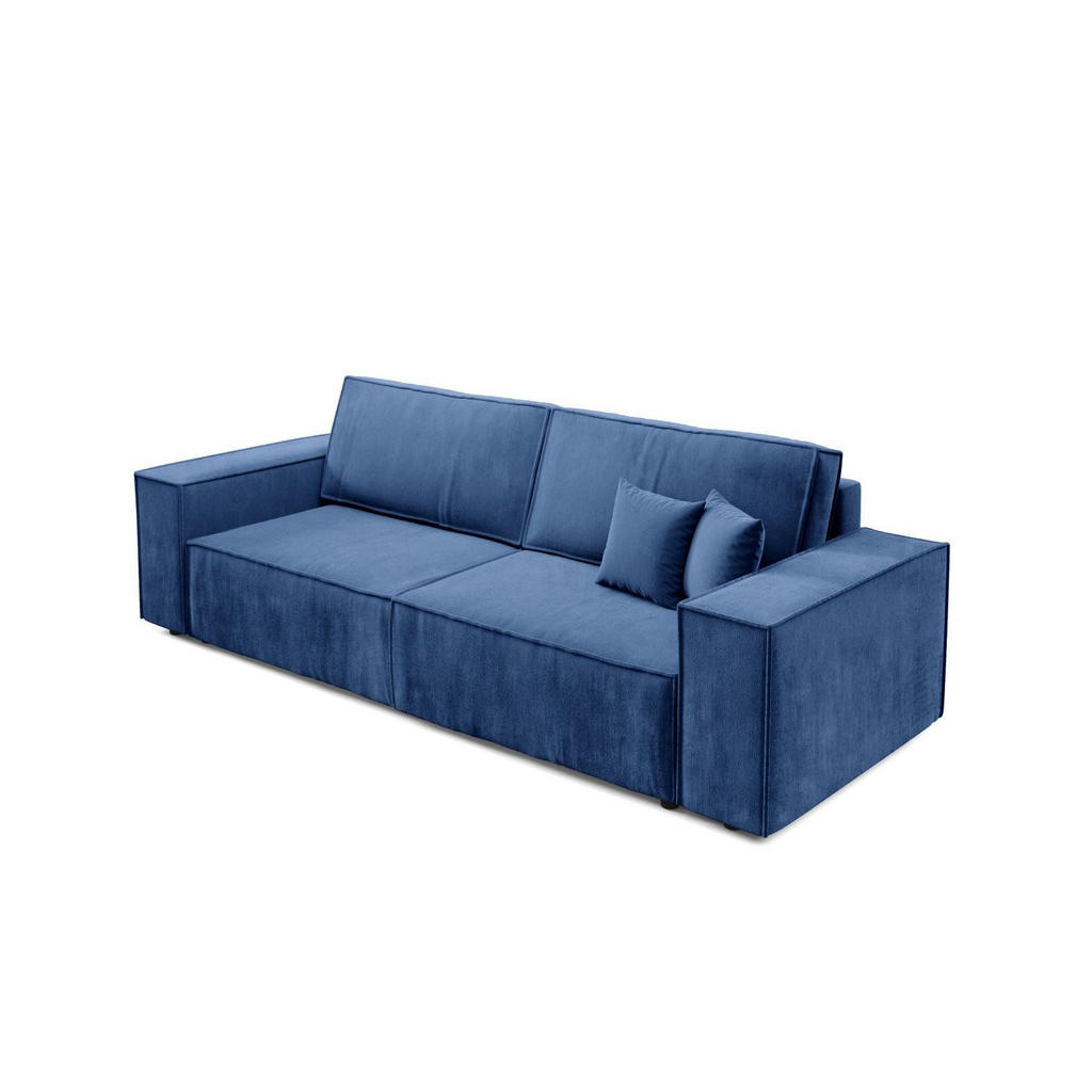 Thumbnail - Furnisell Schlafsofa, Dunkelblau, Textil, 4-Sitzer, seitenverkehrt montierbar, 255x88x102 cm, Wohnzimmer, Sofas & Couche...