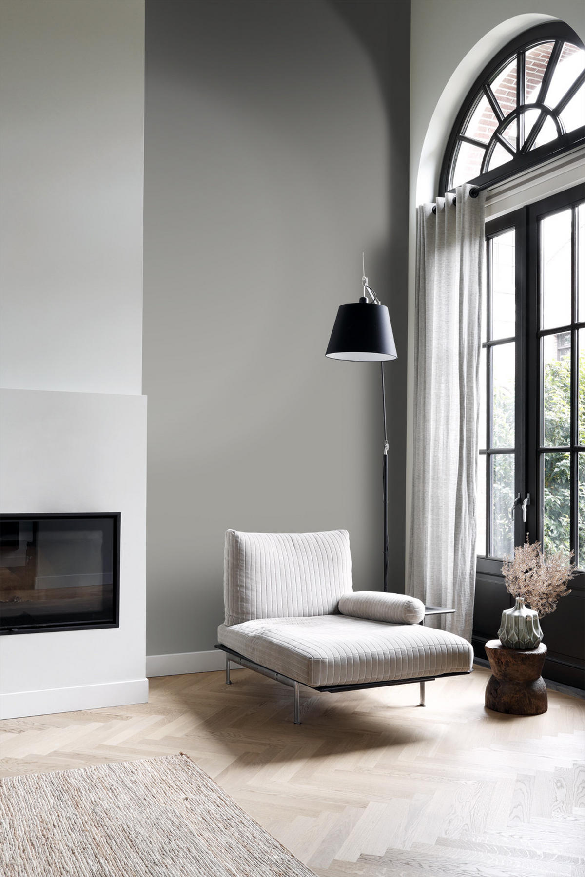 TAPETE Uni 53 cm x 10.05 m - Grau, Papier (53/1000cm) - Origin Wallcoverings