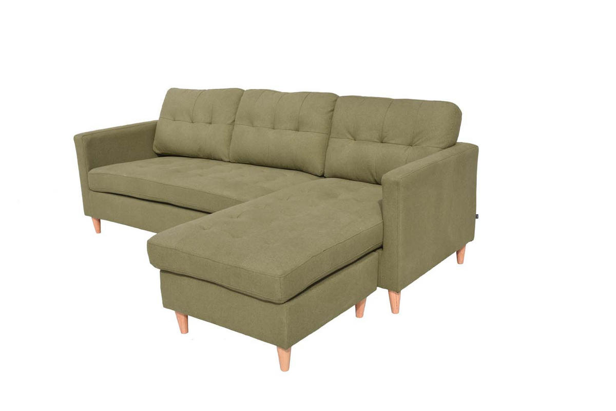 ECKSOFA SOFA grün - Grün, Holz (151/219cm) - ebuy24