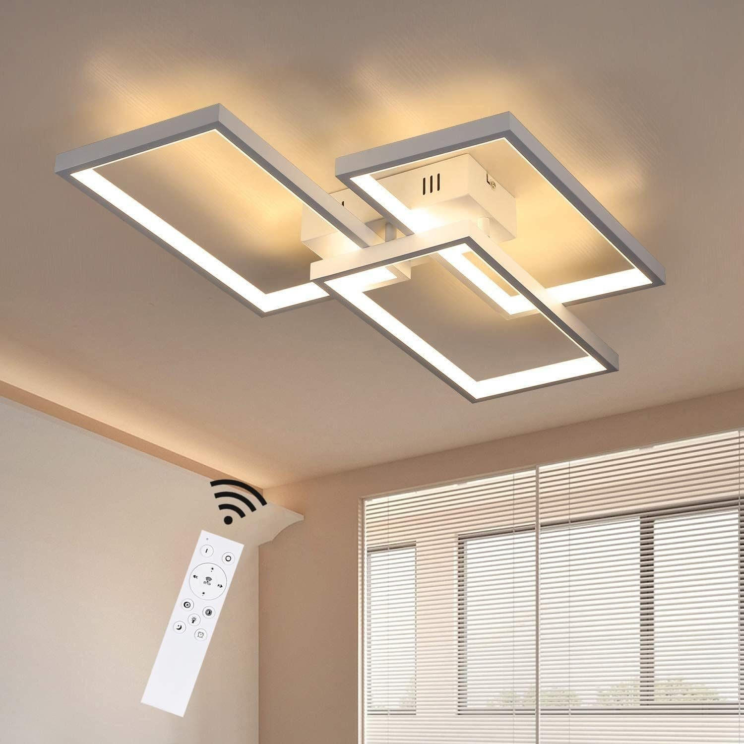 LED-DECKENLEUCHTE Irmgard 60/40/8.5 cm - Weiß, Metall (60/40/8.5cm) - Nettlife