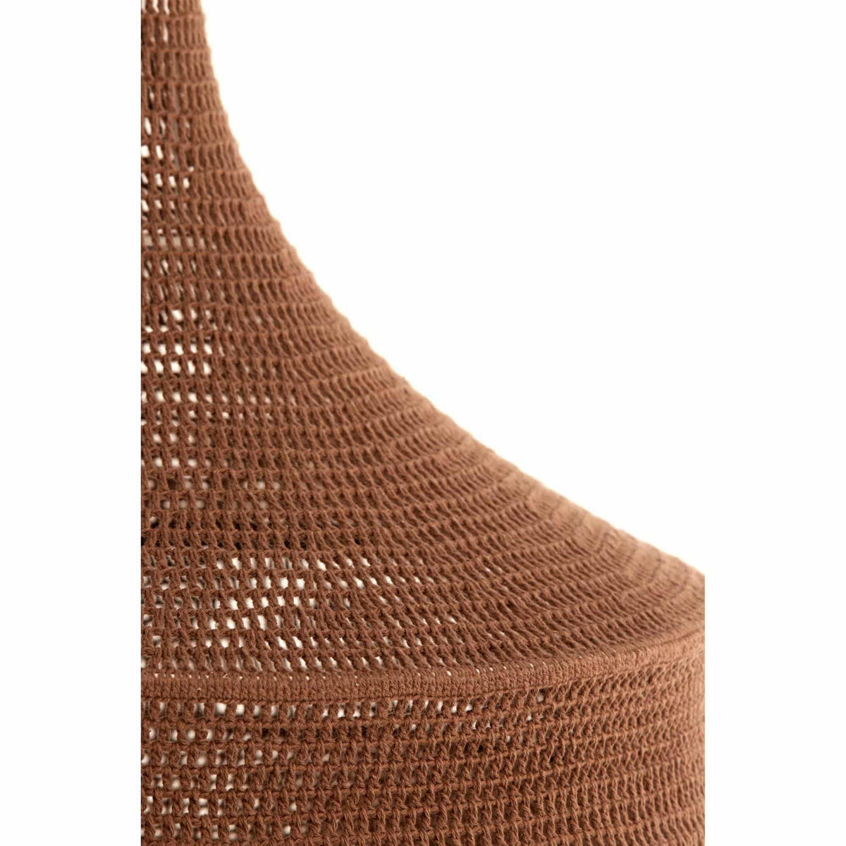 LAMPENSCHIRM Viggo Braun 50/50/40 cm - Braun, Textil (50/50/40cm) - Light & Living