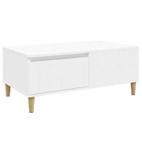 COUCHTISCH Weiß 90x50x36,5 cm Holzwerkstoff - Weiß, Holzwerkstoff (90/50/36.5cm) - furnicato